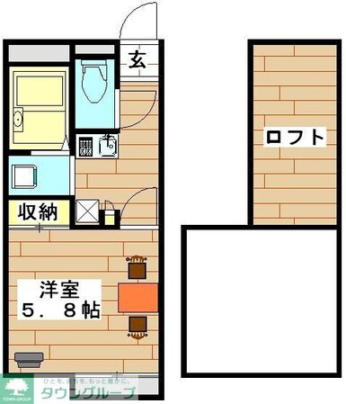 レオパレスボヌールの物件間取画像